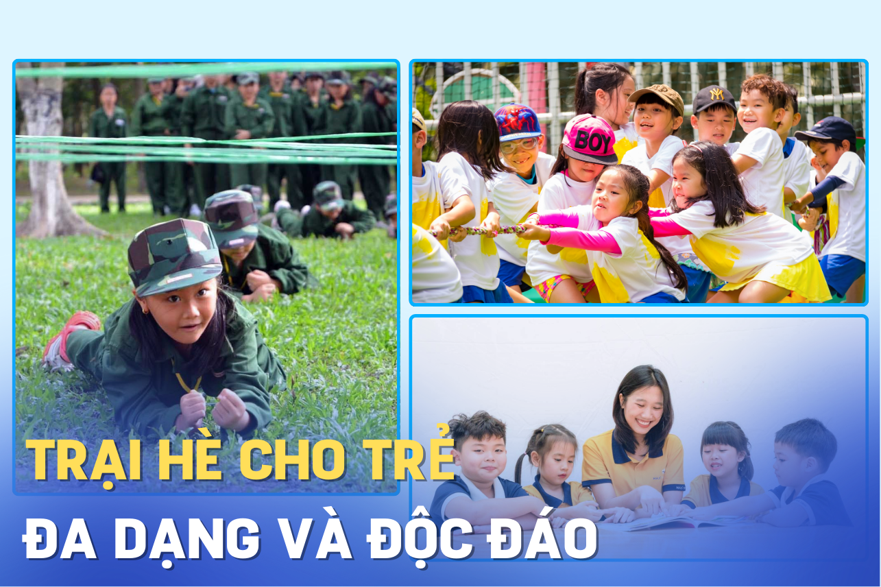 Đa dạng loại hình trại hè cho các bạn nhỏ